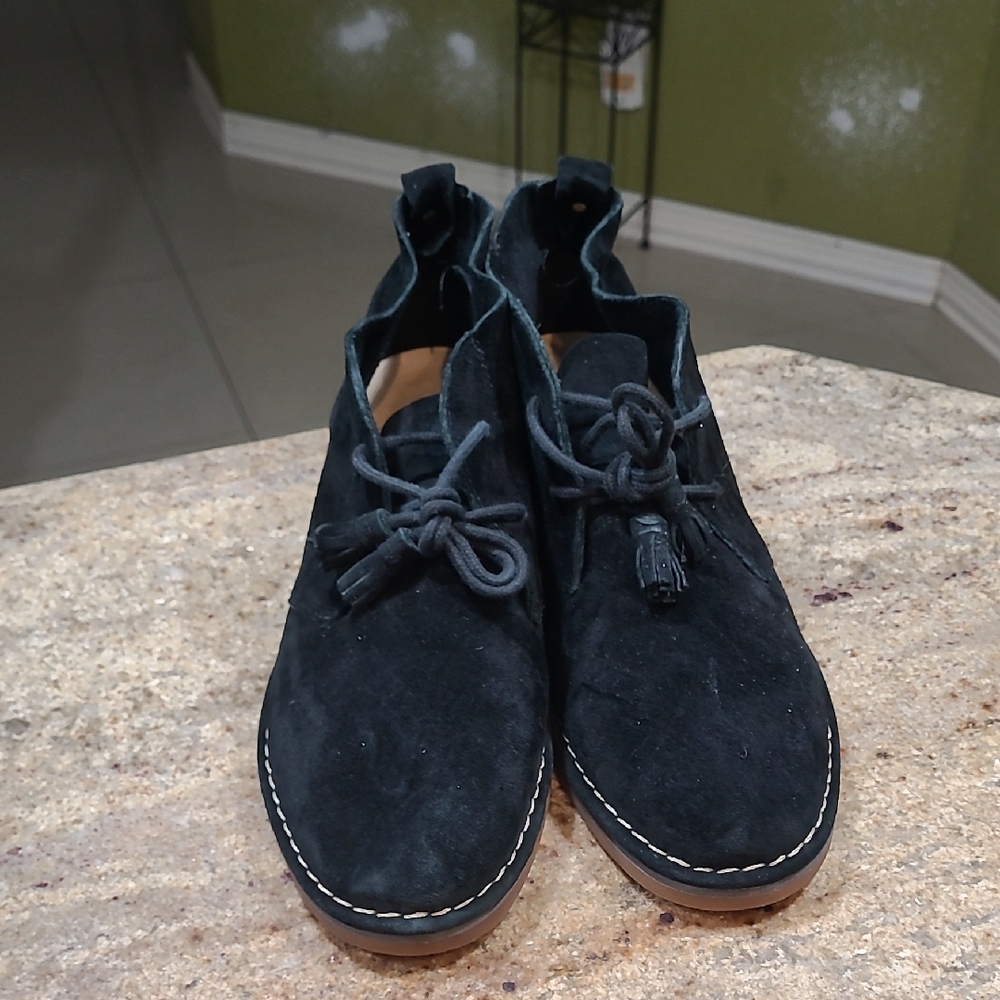 Hush Puppies Cyra Catelyn Black Suede Chukka Boots Size EU42 / US 10